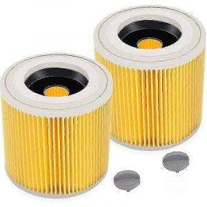 Pack de filtres à cartouche pour aspirateurs Krcher WD3 Premium, WD2, WD3, WD3P, MV2, MV3 - Filtre WD3 - Filtre de remplacement pour aspirateurs Krcher 6.414-552.0/64145520 Cisea - Neuf