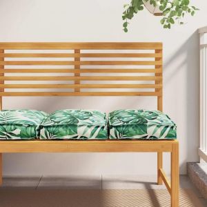 Vidaxl Coussins De Palette Pour Siège, 2 Pièces, Motif De Feuilles, 40 X 40 X 8 Cm, Tissu Oxford. - Neuf