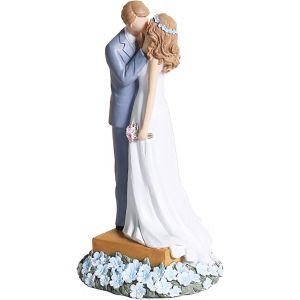 Statue de couple pour gâteau de mariage, figurine de mariés - Neuf