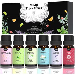 Floral Essential Oil Set, Aromatherapy For Diffuser, For Candle 6 * 10ml - Neuf