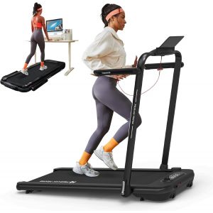 Chenquansarl-Home Se Tapis De Course, Pliable 3 En 1 Tapis De Marche Électrique, 2,5 Cv, Compact Et Portable Sous Le Bureau,12 Km/H, Télécommande, Écran Led, Peu Encombrant, Pour Le Bureau À Domicile - Neuf