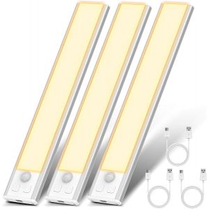 Lampe De Placard, Eclairage Led Rechargeable Interieur Placard,Sans Fi,Dimmable Lampe Led Detecteur Mouvement,Lumi&egrave;re Led Pour Armoire Placard Escalier Cuisine - Neuf