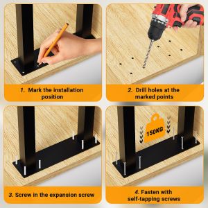 100cm Noir Rampe d'escalier en forme de U fer hauteur main courante ext&eacute;rieur pour escalier, parapet - Neuf