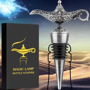 Checarzhn--No1-Bouchon De Vin De La Lampe Magique D'aladin, Cadeau D'anniversaire, Cadeau De Noël, Cadeau De Vin Pour Homme, Père, Femme, Bouchon De Bouteille Pour Le Vin, Le Champagne Et Le Prosecco - Neuf