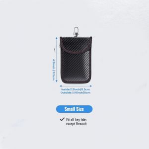Petit sac pour clés de voiture, sac de blocage du signal des clés de voiture | Sac de sécurité anti-RFID pour voiture - Neuf