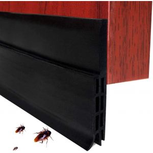 Kalanka-Bas De Porte Adhésif 100cm X5cm Souple Silicone Isolant Phonique Thermique Bande D'étanchéité Anti Bruit Poussière Stop À L'air Froid Anti Souris Fourmi Cafard Insectes - Neuf