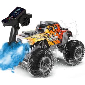 Monster Truck Telecommande 1:12,360° Rotation Dinosaure Voiture Télécommandée Tout Terrain,2,4Ghz Rc Monster Truck Avec Brume De Pulvérisation,Musique Et Lumières Led Pour Enfants - Neuf