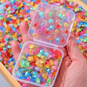 Mevronisshop-Lot De 200 Mini Tortues Lumineuses Avec Bo&icirc;te De Rangement, Mod&egrave;les De Tortues D'animaux En R&eacute;sine &iquest; Mini Animaux Mignons En R&eacute;sine Pour Loisirs Cr&eacute;atifs, Paysage De Jardin, Aquarium Et - Neuf