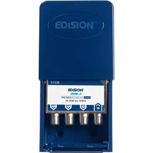 OMS-3 R&eacute;partiteur de m&acirc;t d'ext&eacute;rieur d'antenne 3 sorties, compatible avec la Antenne TNT, Satellite, C&acirc;ble, Radio, Unicable, connecteurs F, Fr&eacute;quence 5-2400Mhz, Passe DC, Splitter 3 voies - Neuf