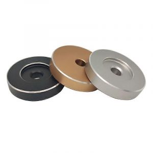Adaptateur de platine vinyle en aluminium pour 7 Vinyl Technics SL1200 Ser 45 RPM Argent - Neuf