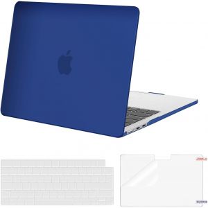 Coque Compatible avec MacBook Air M4 M3 M2 13 Pouce A3240 A3113 A2681 2022 2023 2024 2025,Étui Rigide Housse de Protection pour MacBook Air 13,6 &Clavier&Protecteur D'écran,Bleu Royal - Neuf