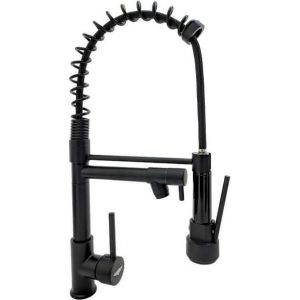 Robinet mitigeur d'&eacute;vier de cuisine Gutstark noir - Neuf