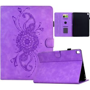 Kal-Coque Pour Samsung Galaxy Tab S5e 10.5 Pouce 2019 (Sm-T720/T725), Support Multi-Angle Pu Cuir Étui Housse De Protection Souple En Tpu Avec Veille/Réveil Automatique (Violet) - Neuf