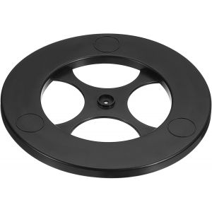 Sjzg-1 Pcs Lazy Susan, Plateau Tournant De 7 Pouces À 360 Degrés Avec Base Pour L'organisation Et Le Rangement De La Cuisine, Noir - Neuf