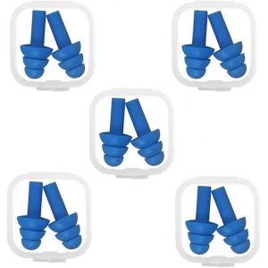 Paires De Bouchons D'oreilles En Silicone, Des Bouchons D'oreilles Pour Dormir, Imperméable À L'eau Des Bouchons D'oreilles Pour La Natation, Réutilisable D'annulation De Bruit Bouchons D'oreilles - Neuf