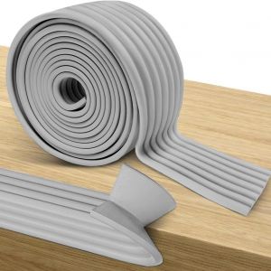 Edge Protector Self Adhesive Baby Edge Protector Soft Foam Extra Wide 5 M Self-Adhesive Table Edge Protector For Various Furniture Grey - Neuf