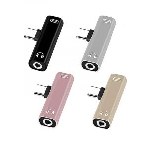 Type C C&acirc;ble audio USB C vers 3,5 mm Auxiliaire Casque Microphone externe Prise audio Adaptateur de microphone casque - Neuf