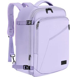 KALANKA-Bagage Cabine 40x30x20, Sac &agrave; Dos Voyage Cabine Avion 30L pour Eurowings Cabine, Sac de Voyage Femme, Bagage &agrave; Main Femme Homme Coll&egrave;ge Scolaire pour &Eacute;cole Campus, Voyages, Violette Clair - Neuf