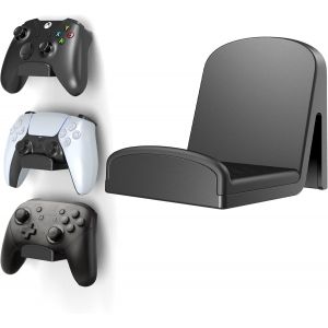 Kalanka-Support Mural Universel Pour Manette - Support Mural Pour Ps4/Ps5/Xbox/Switch, Contrôleur Support Mural Pour Manette Et Casque (1 Pièce, Noir) - Neuf