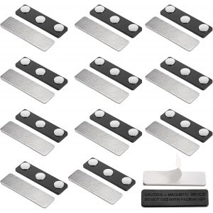 Kalanka-12 Paires Badge Aimant&eacute; Pour Rideaux, Aimant Rideau Magn&eacute;tique, D'aimants Avec Adh&eacute;sif, Accessoire Pratique Pour Fixer Stores, Moustiquaires Et Rideaux, Aimant Pour Moustiquaire,45 Mm - Neuf