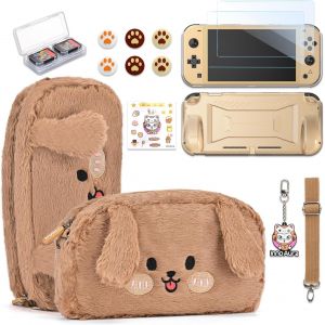 Shiba-Étui Switch Lite,Pack D'accessoires 14 En 1 Pour Switch Lite Avec Étui De Transport Switch Lite Mignon,Protecteur D'écran Sw[1 - Neuf