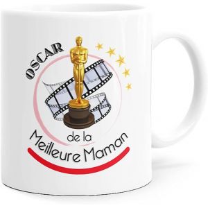 Eryi-Mug Humour Oscar De La Meilleure Maman Idée Cadeau Original Amour Star Cinéma Imprimé En France Pour Fête Des Mères, Future Mère Femme Pour Anniversaire Noël Plaisir. - Neuf