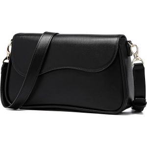 RFCBC-Sac à bandoulière pour femme, sac à bandoulière carré en cuir PU, élégant à rabat - Neuf