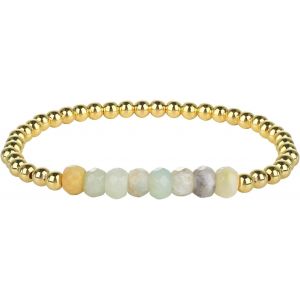 Kal-Naturel Turquoise Stretch Bracelets Cristal Or Perl&eacute; Bracelets Gemtstone Bracelets Bijoux Pour Femme - Neuf