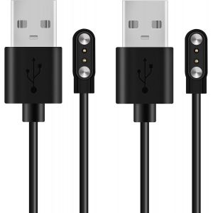 Lot De 2 Chargeur Montre Connect&eacute;e Universel, 2 Pins 2.54Mm Et 2.84Mm Adaptateur Charge Montre Magn&eacute;tique, Cable Usb Chargeur Pour Smartwatch Fitness Trackers[Z5312] - Neuf