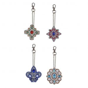 Bricolage Mandalas De Diamant De La Peinture Trousseau Pack De 4 - Recto-Verso 5d Spécialement En Forme De Strass Art Sac À Main Partie Des Cadeaux - Neuf