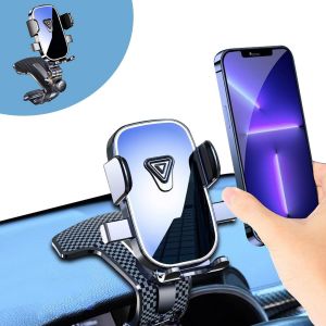 Support de t&eacute;l&eacute;phone de Voiture, r&eacute;troviseur Multifonction pour Tableau de Bord de Voiture avec Pince &agrave; Ressort r&eacute;glable &agrave; 360 &deg;, adapt&eacute; aux Smartphones de 4 &agrave; 7 Pouces - Neuf