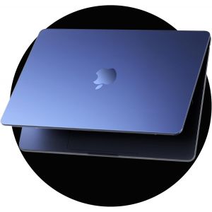 acdsgd-Coque Matte Crystal Compatible avec MacBook Air 13 Pouces M4 M3 M2Couleur Assortie au Mac, Versions 2025, 2024 et 2022, Protection Rigide Ultra Fine pour Mac Air 13,6"", Minuit Transparent - Neuf