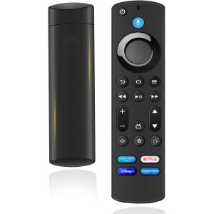 Télécommande vocale (4 Gen),télécommande intelligente Bluetooth,convient pour Smart TV Stick (2 Gen/3 Gen),4K,4K Max,Smart TV Lite,Smart TVs Cube (1 Gen/2 Gen) - Neuf