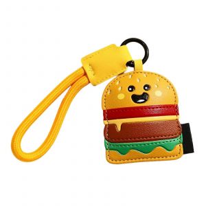 Porte-cl&iquest;&iquest;s gourmand pour femme, breloque hamburger pour sac &iquest;&iquest; main, sac &iquest;&iquest; dos, portefeuille - Neuf