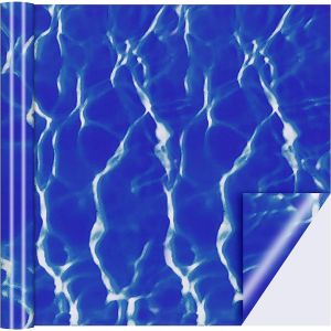 Rustine de Piscine,Piscine Patch de Réparation,Kit de Réparation de Patch,Correctifs Auto-adhésives Rustine,Auto-adhésifs en PVC pour Piscine-Bleu - Neuf