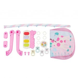 Tapis De Jeu Pour B&eacute;b&eacute; Gym Apprentissage Sensoriel Son Lumi&egrave;re Infantile Kick Play Piano Mat Avec Hochets Jouet Rose Pour Nouveau-N&eacute; - Neuf