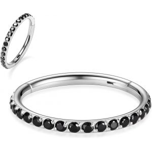 Kal-Piercings En Acier Chirurgical 316l Et Oxyde De Zirconium Pour Oreille Et Nez - Calibres 20, 18, 16, 14 - Anneaux Pour Homme Et Femme - Neuf