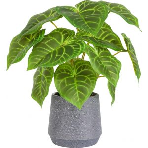 KALANKA-Plante verte artificielle en pot - 35 cm - Plante verte artificielle en pot - Pour maison, bureau, salon - Neuf