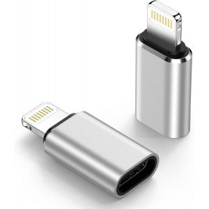 KALANKA-Adaptateur USB C vers Lightning (Lot de 2), Adaptateur Lightning USBC PD Charge Rapide et Transfert de Donn&eacute;es, Adaptateur iPhone USB C pour iPhone 14 13 12 11, i Pad, Pas pour &eacute;couteurs/Audi - Neuf