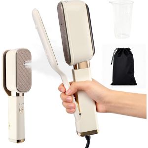 MEVRONISSHOP-Mini Fer a Repasser Couture, 1000W Fer &agrave; Repasser, Portable Defroisseur a Main 3 en 1 Humide et S&egrave;che, Mini Fer &agrave; Vapeur Rapide 20s, avec R&eacute;servoir D'eau de 60 ml, pour la Maison - Neuf