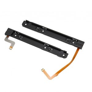 1 Paire De Rail Coulissant De Console De Jeu Professionnel De Remplacement En Métal Avec Câble Flexible De Capteur Pour Hôte Switch Oled - Neuf