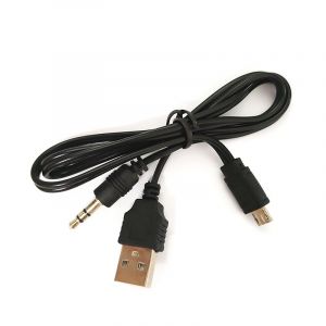 Câble Jack USB 2 en 1, 3.5mm AUX + USB mâle Mini USB 5 broches, pour lecteur compatible Bluetooth, haut-parleur Portable, nouveau - Neuf