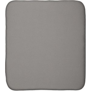 Idesign Idry Tapis De Sechage, Petit Tapis Égouttoir Vaisselle En Polyester, Tapis Évier Fin Pour Un Séchage Rapide Des Assiettes, Noir/Blanc - Neuf
