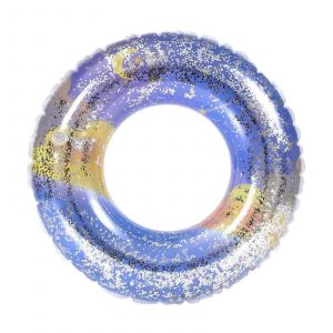 Anneau De Natation Mignon Et Étoilé À Paillettes, Jouet Flottant Pour Fête À La Piscine, Jeu, Voyage, Natation, Pliable, Pour Fête En Famille Ou Entre Amis, 70-70 - Neuf