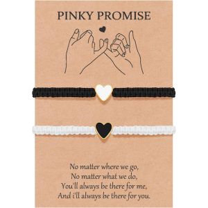 Kal-Bracelets Couple Bracelets D'amitié Coeur Mère Fille Cadeau Pour Meilleure Amie Soeurs Filles Femmes Jour De Noël Saint-Valentin Anniversaire Cadeaux - Neuf