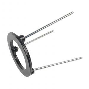 Support trepied en metal pour lampe a alcool, ideal pour les laboratoires et les experiences de chimie. - Neuf