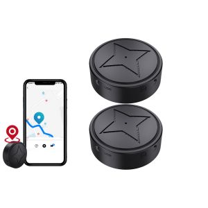 Lot de 2 traceurs GPS pour v&eacute;hicules avec aimant puissant et suivi en temps r&eacute;el - Neuf