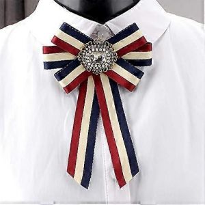 Noeud Papillon Broche Cristal Ruban Broches Épingle Noeud Papillon Broche Pré-Noué Noeud Papillon Pour Femme - Neuf
