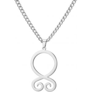Kal-Collier Croix De Troll Pendentif Viking Acier Inoxydable Croix De Troll Amulette De Protection Bijoux Nordiques Pour Hommes Femmes - Neuf
