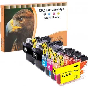 ERYI-Lc3219 Xl Cartouches D'Encre Compatible Remplacement Pour Brother Lc-3217 Lc-3219 Pour Brother Mfc-J5330Dw Mfc-J5335Dw Mfc-J5730Dw Mfc-J5930Dw Mfc-J6530Dw Mfc-J6930Dw Mfc-J6935Dw (5 Pack) - Neuf